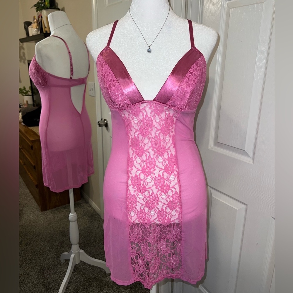 Vintage Frederick’s Of Hollywood Barbie Pink Lace Lingerie